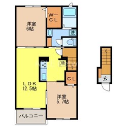 プリムラ五番館の物件間取画像